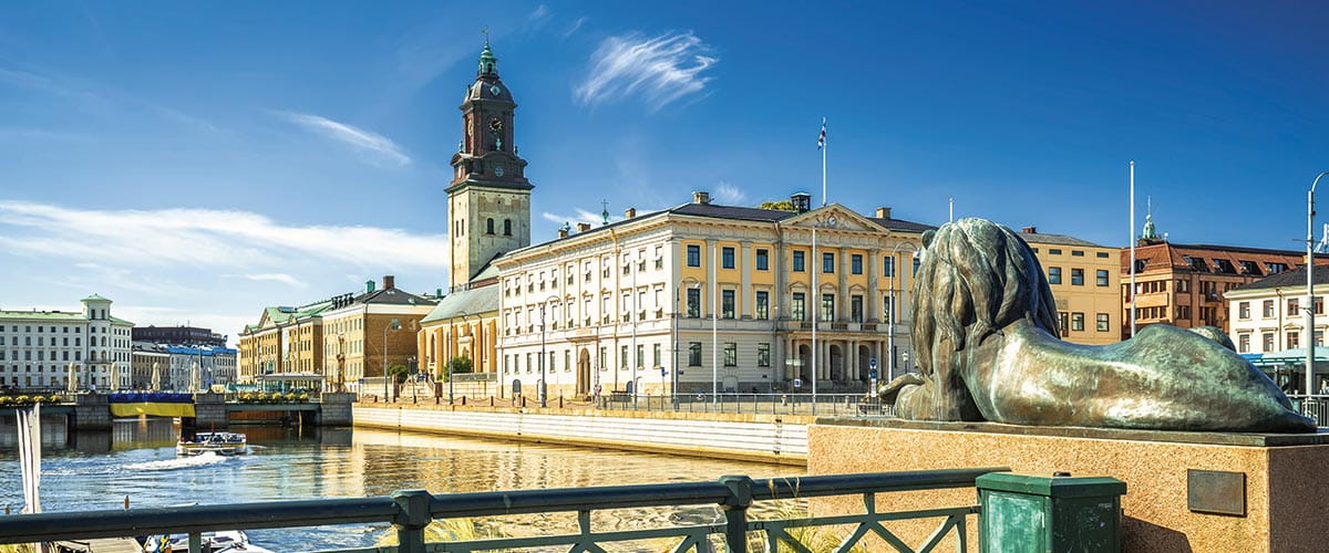 A view of the river in Gothenburg, Sweden